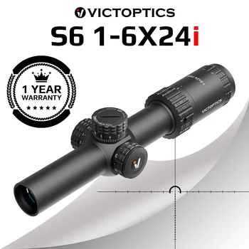 Оптична Визирная окото Поглед VictOptics S6 1-6x24i LPVO SFP С Сверхяркой Хлътва Фиксиране Револьвера За серия AR