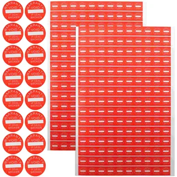 1000 бр. Кръгъл стикер с етикет, самозалепващи стикер с етикет, на предупредителен стикер За нарушаване на пломбите, стикер за анулиране на гаранция