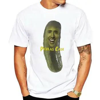 Мъжки тениски Picolas Cage Nicolas Cage, реколта тениска Pickle Pickolas, ризи с къс ръкав, потници от чист памук големи размери