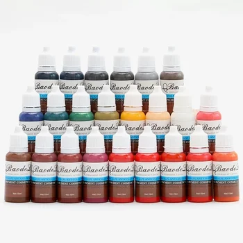 23 Цветните Мастила За Татуиране Microblading 15 мл/бутилка Перманентен Грим Естествения Цвят на Веждите Леки Цветни Пигменти за Мастило Body Tattoo Art